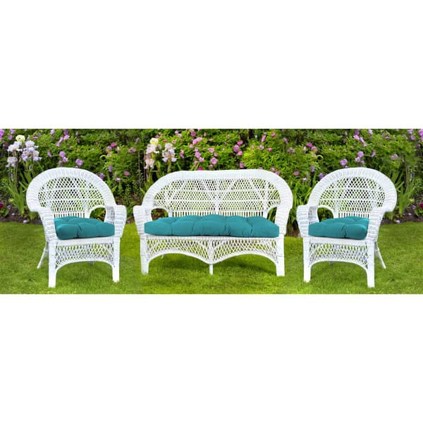 Jordan Manufacturing Text Lagoon 3pc. Outdoor Wicker Set
