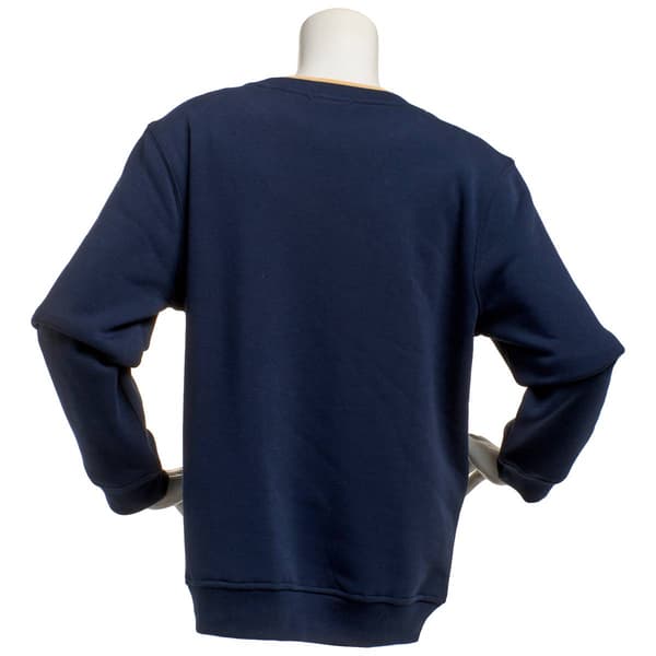 Plus Size Hasting & Smith Daisy Stud Embroidery Fleece Sweatshirt