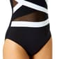 Womens Anne Cole Gabor Mesh Color Block One Piece Swimsuit - image 3