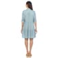 Womens White Mark Long Sleeve Tiered Midi Shirtdress - image 4