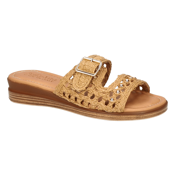 Womens Bella Vita Bar-Italy Woven Slide Wedge Sandals - image 