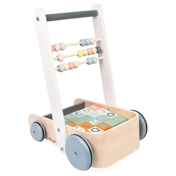 Janod Sweet Cocoon Block Push Cart