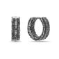 Mens Lynx Antiqued Finish Stainless Steel Earrings - image 3