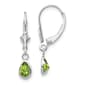Gemstone Classics&#40;tm&#41; 14kt. Pear Peridot Dangle Earrings - image 1