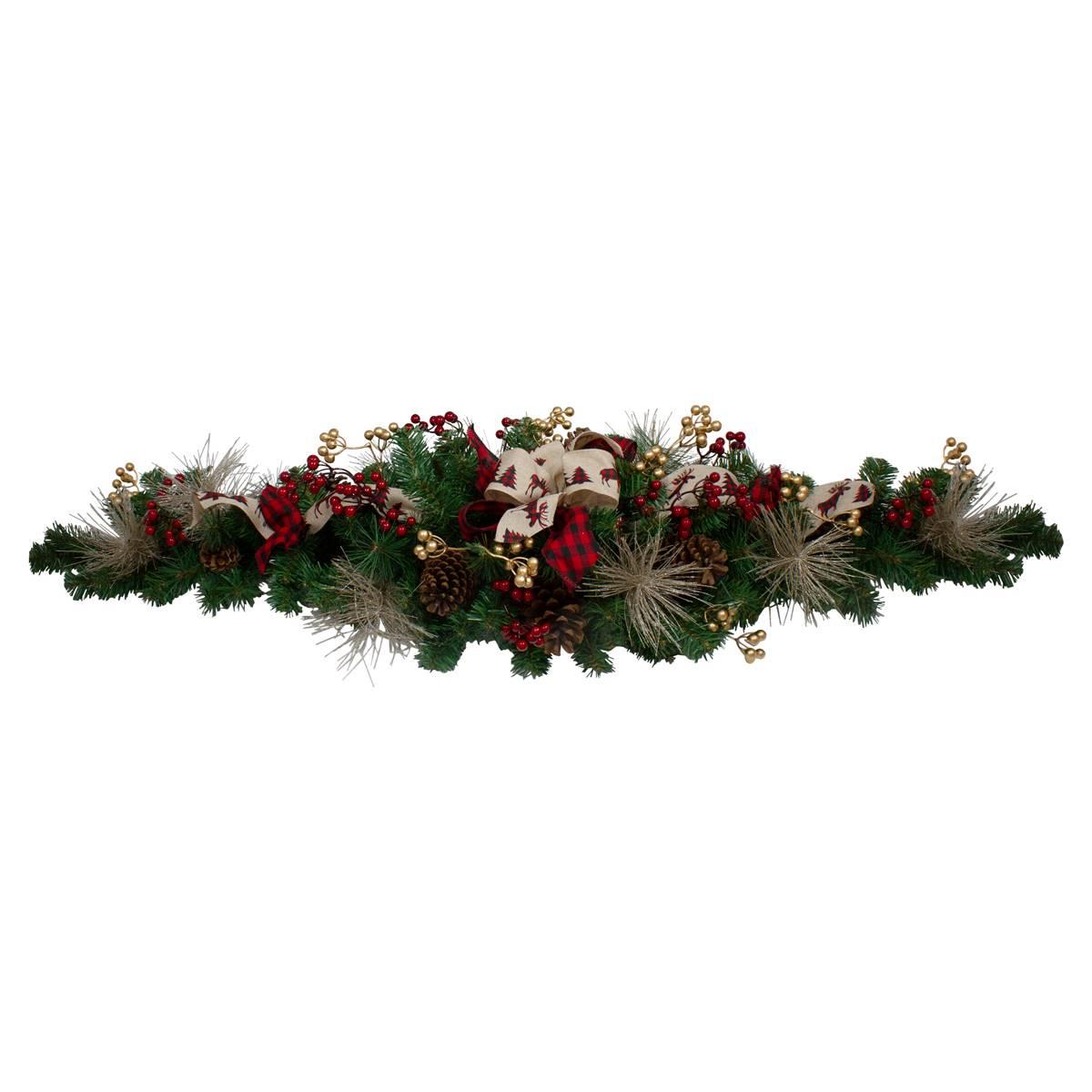 Northlight Seasonal 52in. Berries & Bow Artificial Christmas Swag