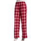 Juniors No Comment Flannel Fold Over Wide Leg Pants - Cabernet - image 2