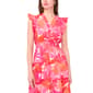 Petite MSK Flutter Sleeve V-Neck Tier Floral Midi Dress - image 4