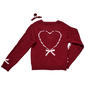 Girls (7-12) BTween® Long Sleeve Bow Cardigan Sweater w/ Clip - image 3