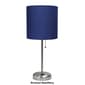 LimeLights White Stick Lamp w/Charging Outlet & Fabric Shade - image 14