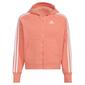 Girls &#40;7-16&#41; adidas&#40;R&#41; Essential 3 Stripe Hooded Fleece Jacket - image 1