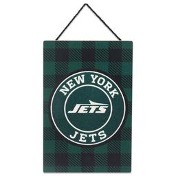 Open Road Jets Plaid Hanging Wood