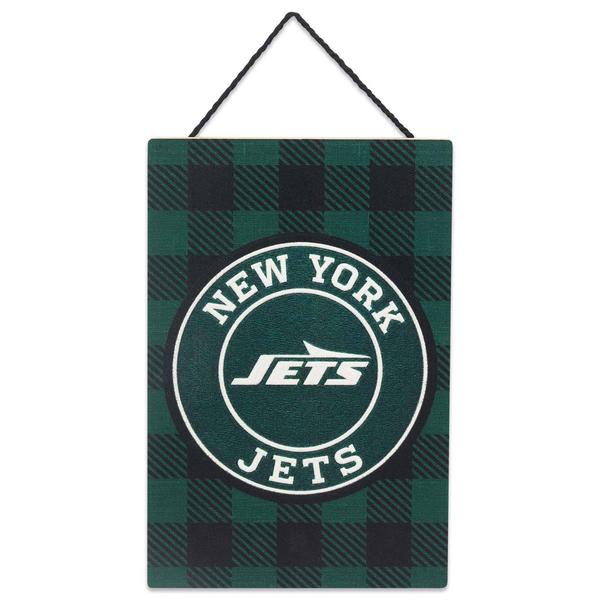 Open Road Jets Plaid Hanging Wood