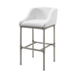 HH2 Home Dillon Low Profile Wingback White Bar Height Stool - image 3