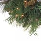 National Tree 24in. North Conway Wreath w/ 50 White LED Lights - image 3