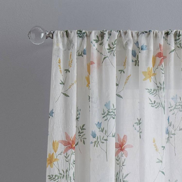 Primavera Crushed Voile Rod Pocket Panel Curtain