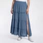 Juniors Plus Angie Tier Maxi Skirt with Slit - image 1