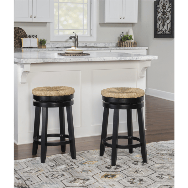 Linon Home Decor Maya Black Counter Stool