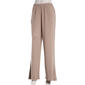 Juniors Pink Rose Fleece Enzyme Wash Pull On Wide Leg Pants - image 1