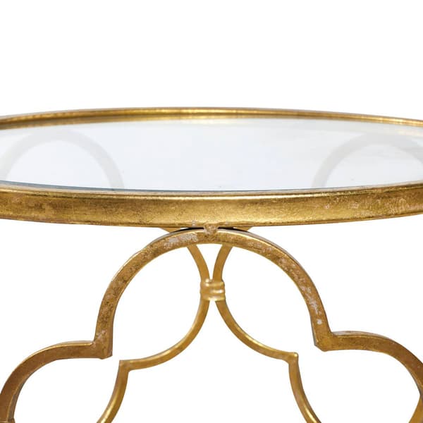 9th & Pike® Gold Contemporary Metal Accent Table