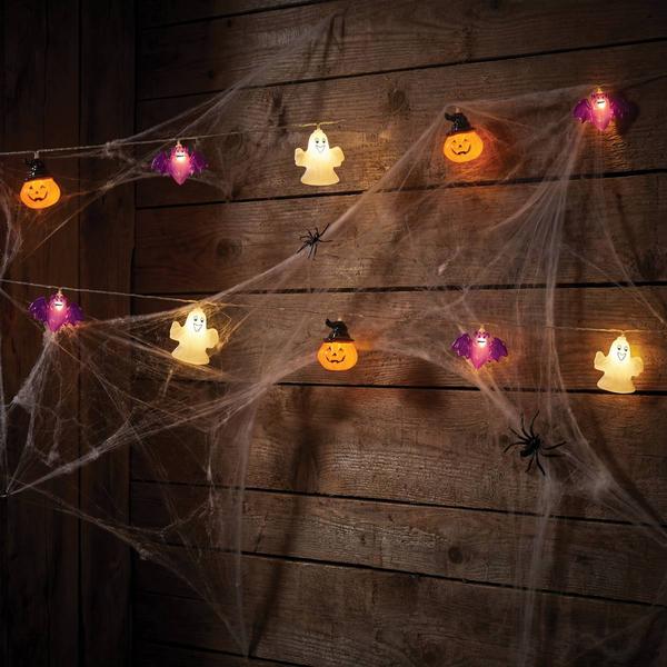Halloween LED Ghosts/Pumpkins/Bats String Lights