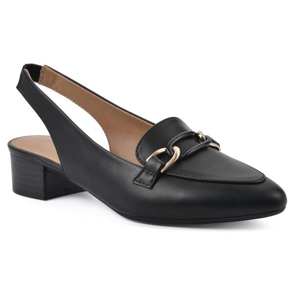 Womens Cliffs by White Mountain Boreal Slingback Loafers - image 