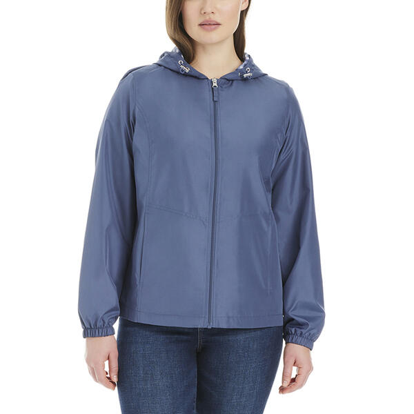 Petite d.e.t.a.i.l.s Windbreaker w/Gingham Hood Lining - image 
