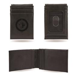 Mens NHL Winnipeg Jets Faux Leather Front Pocket Wallet