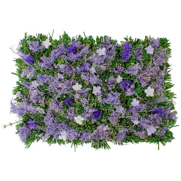 Northlight Seasonal Mixed Floral & Grass Artificial Spring Mat