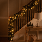 Northlight 9ft Pre-Lit Flocked Pine & Pinecones Christmas Garland - image 5
