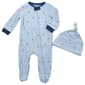 Baby Boy (NB-9M) Kyle & Deena Sailboat Zipper Pajamas & Hat - image 1