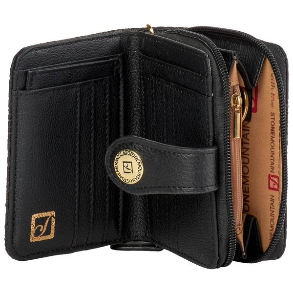 Womens Stone Mountain Paisley Embossed Small Wristlet