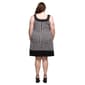 Plus Size 24/7 Comfort Apparel Black & White Sleeveless Dress - image 3