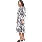 Womens Mlle Gabrielle 3/4 Sleeve Floral Print Tier Midi Dress - image 4