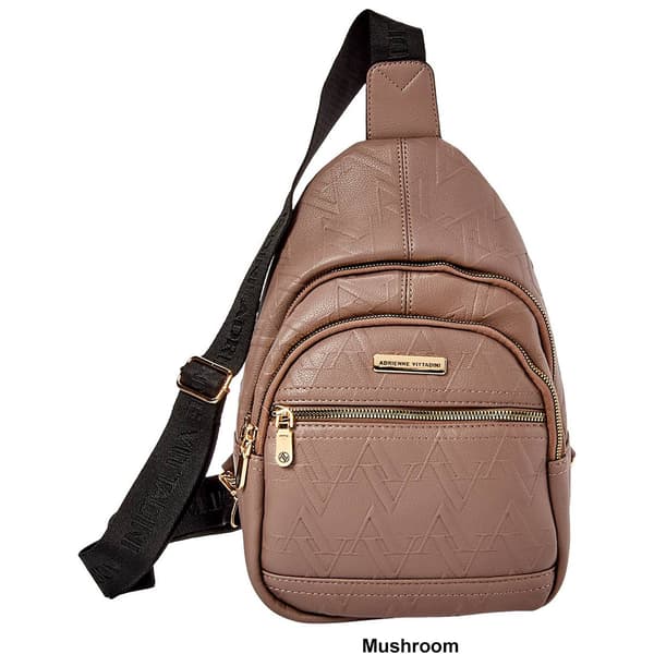 Adrienne Vittadini Debossed Sling Bag