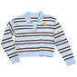 Girls (7-16) No Comment Long Sleeve Stripe Collar Sweater - image 2