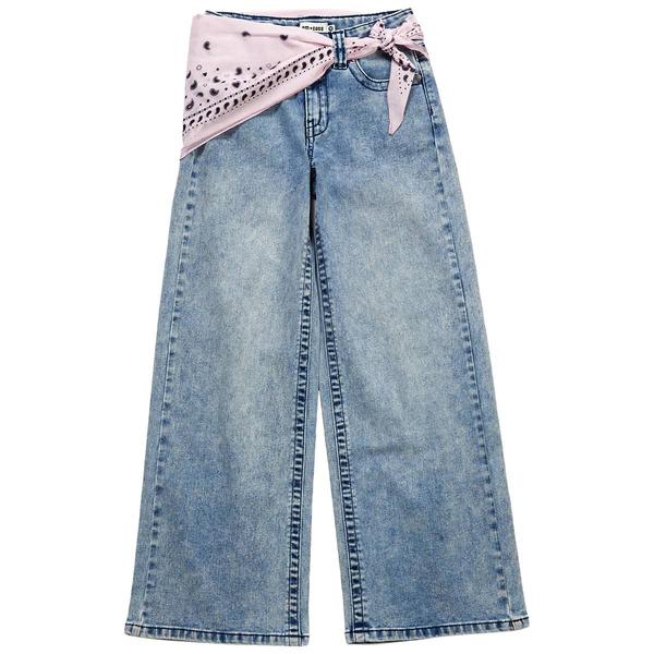 Girls (7-14) Em & Cass Wide Leg Jeans w/ Bandana