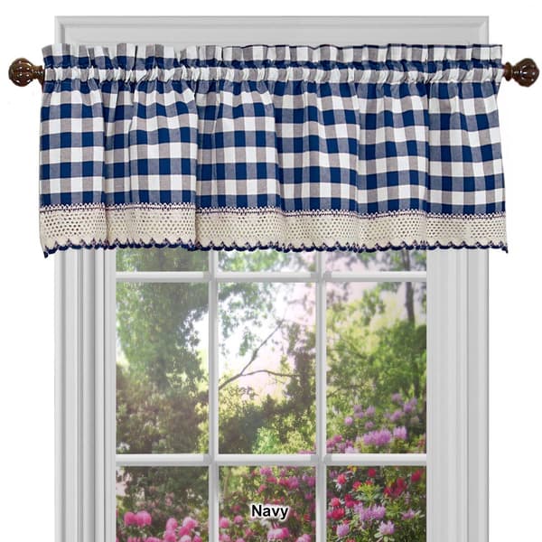 Achim Buffalo Check Window Valance - 58x14