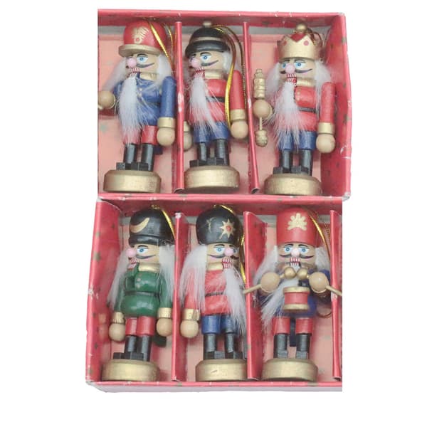 Santa's Workshop 3.25in. Nutcracker Ornaments - Set of 6 - image 