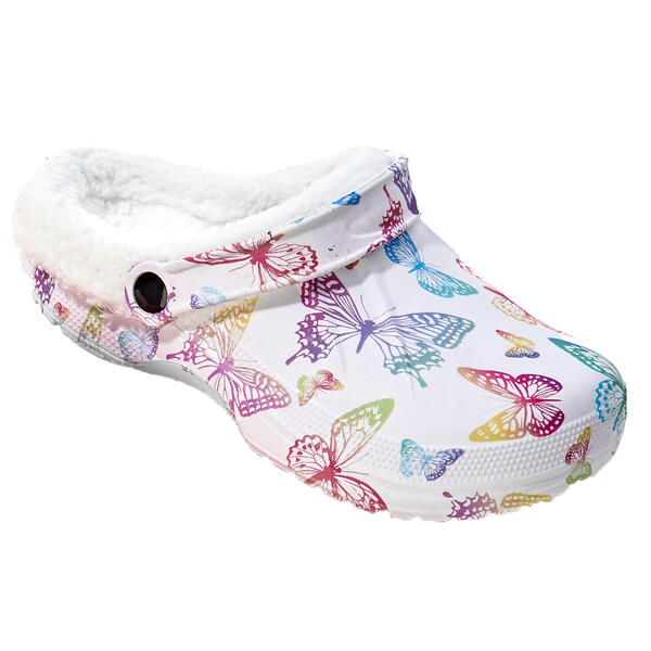 Womens Ella & Joy Butterfly Lined Clogs - image 
