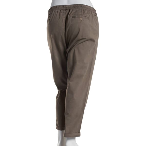 Womens da-sh Stretch Twill Solid Pull On Pants w/Drawstring