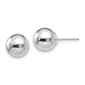 Gold Classics&#40;tm&#41; 14kt. White Gold 9mm Ball Stud Earrings - image 1