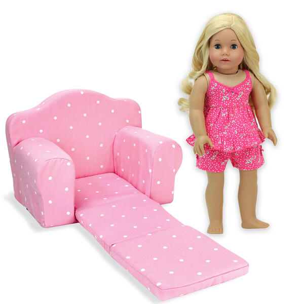 Sophia&#39;s® Polka Dot Pull Out Chair Single Bed