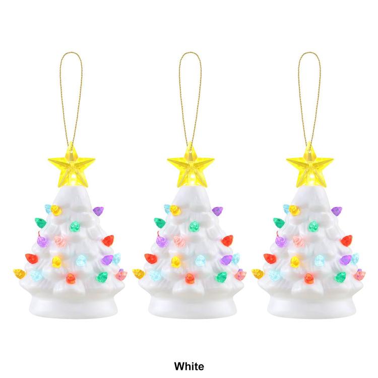 Mr. Christmas 3pc. Nostalgic Ceramic Tree Ornaments