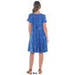 Womens Sami & Jo Short Sleeve Tie Dye Seamed Flare Shift Dress - image 2