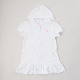 Toddler Girl Pink Platinum&#40;R&#41; Hooded Terry Swim Cover-Up