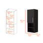 FM FURNITURE Praia Black Medicine Cabinet - image 5