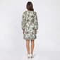 Womens Vivid Aura Long Balloon Sleeve Floral Shirtdress - image 2