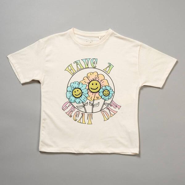 Girls (7-16) Jessica Simpson Oversized Great Day Smiley Tee - image 