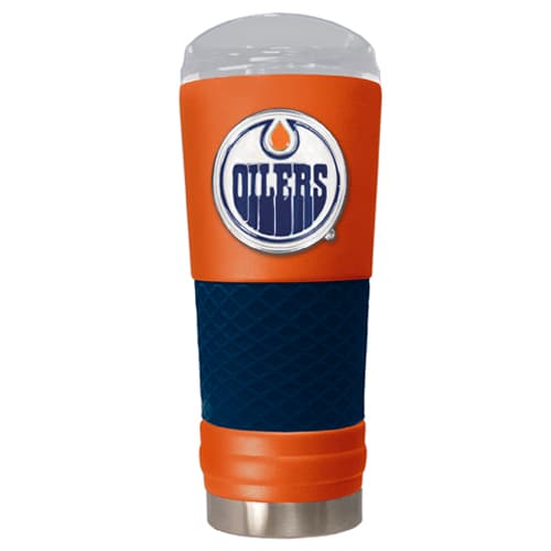 NHL Edmonton Oilers DRAFT Powder Coated Stainless Steel Tumbler - image 