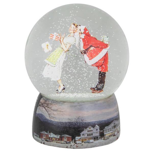 Northlight Seasonal 6.5in. Norman Rockwell Surprise Snow Globe - image 